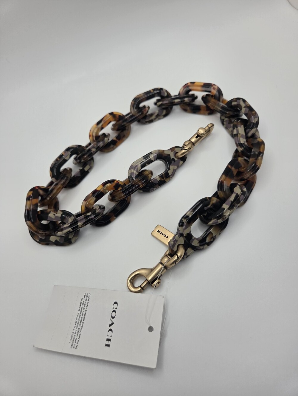 Coach Short Chain Strap with Recycled Resin